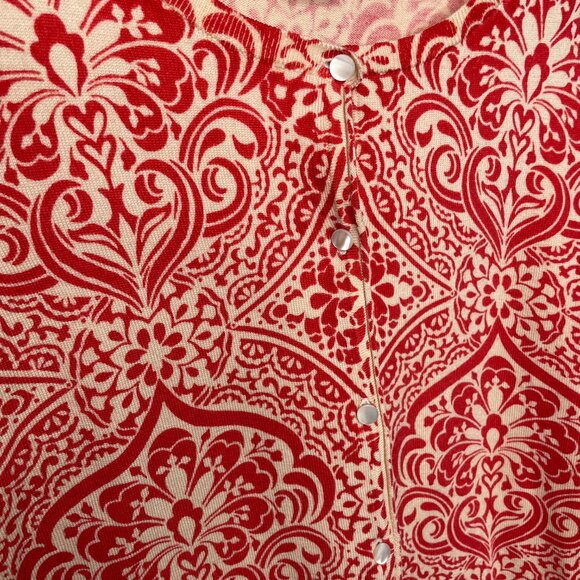 Ann Taylor damask button down shirt - Picture 4 of 4
